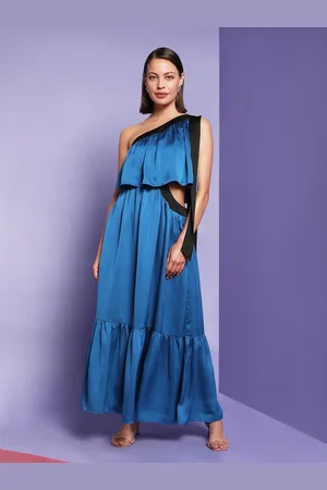 VERO MODA Marquee Collection Blue Midi Dress