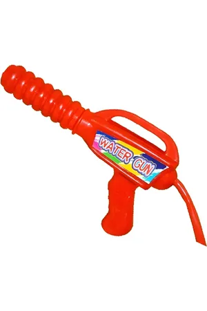 CraftVatika Red Herbal Holi Pichkari Water Gun With Water Tank & 100 Water Balloons