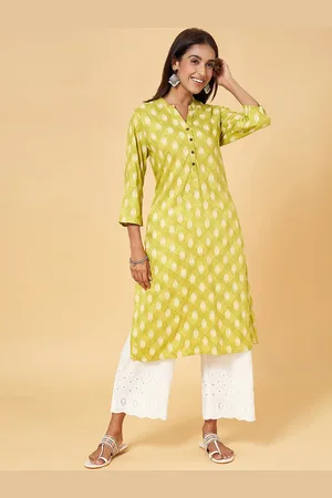 Pantaloons Geometric Printed Straight Kurta