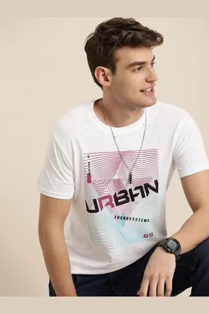 HERE&NOW Pure Cotton Graphic Printed T-shirt