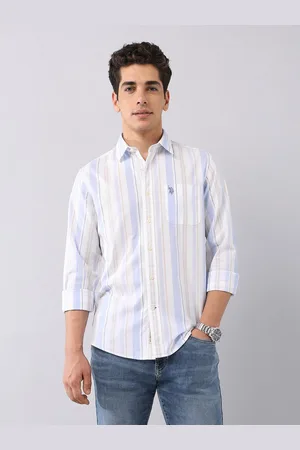Ralph Lauren Men Classic Opaque Striped Casual Shirt