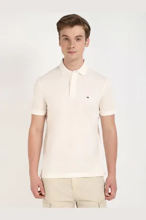 Tommy Hilfiger Men Solid Polo Collar Cotton T-shirt