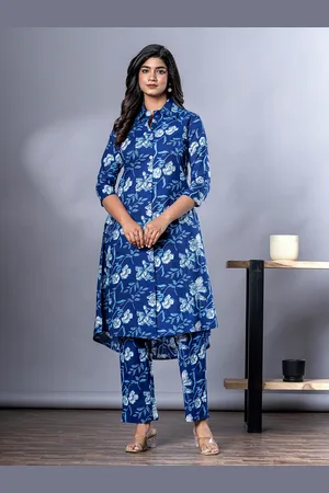 Kalini Printed Pure Cotton Tunic With Trouser Co-Ords