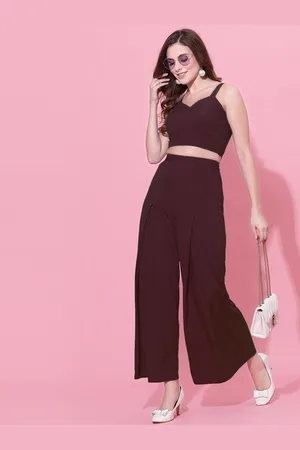Moda Rapido V Neck Sleeveless Top With Trousers Co-Ords