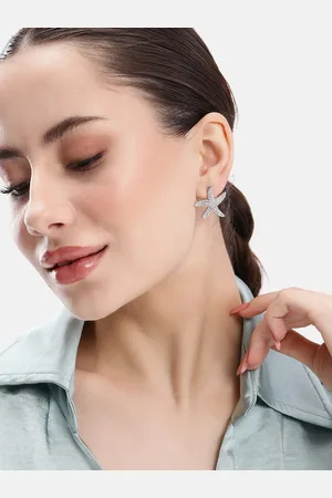 DressBerry Star Shaped Oversized Studs Earrings