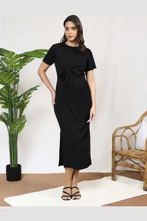 MomToBe Women Maternity Bodycon Midi Dress