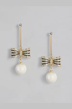 DressBerry Bow Design Contemporary Drop Earrings