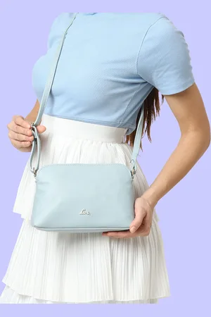 LAVIE Archer Women Blue Textured Sling bag