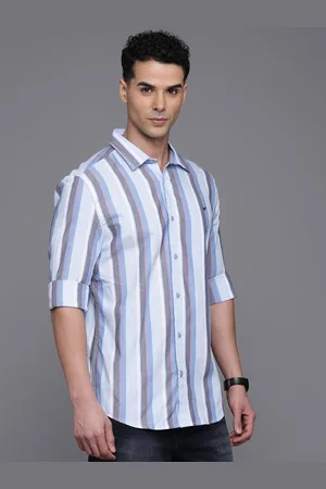 Invictus Men Standard Slim Fit Opaque Striped Casual Shirt
