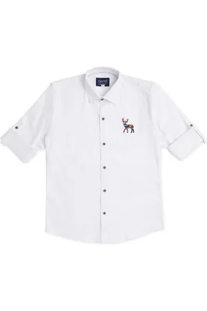 CAVIO Boys Comfort Opaque Pure Cotton Casual Shirt