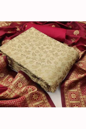 MORLY Dupion Silk Unstitched Dress Material