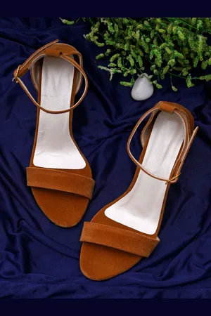 Misto Suede Block Heels with Buckles