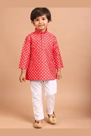 SHIWAM ETHNIX Boys Ethnic Motifs Printed Regular Kurta with Pyjamas