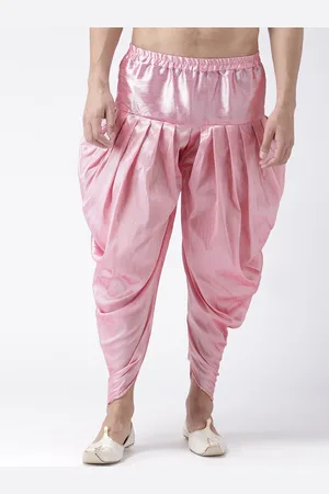Hangup Men Pink Solid Harem Pants
