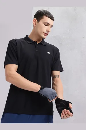 HRX Solid Polo Collar T-shirt