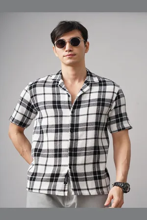 PAUL STREET Men Relaxed Opaque Checked Casual Shirt