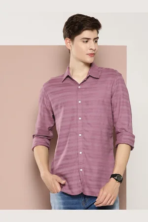 HARVARD Pure Cotton Self-Striped Casual Shirt