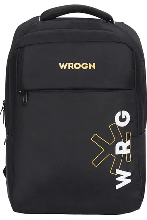 WROGN Unisex Typography Backpack with Compression Straps