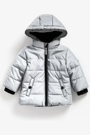 Mothercare Boys Silver-Toned Hooded Padded Jacket