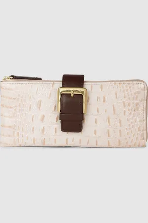 Hidesign Women Animal Textured Leather Zip Around Wallet