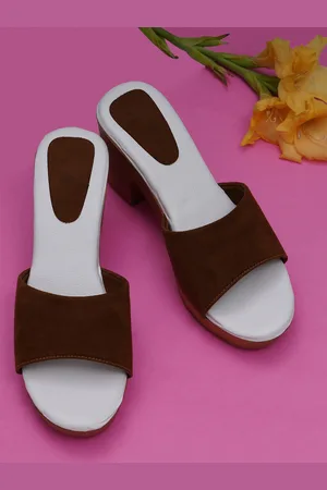 Misto Tan Suede Block Heels