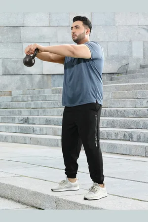 Sztori Men Plus Size Quick Dry Regular Fit Joggers