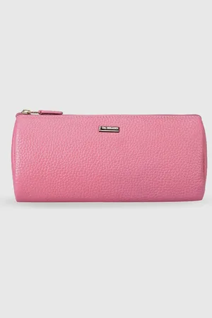 Da Milano Pink Textured Leather Purse