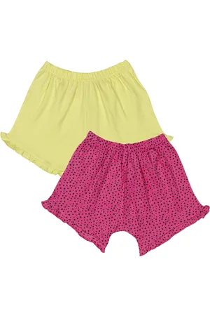 Mothercare Girls Pack of 2 Printed Cotton Shorts
