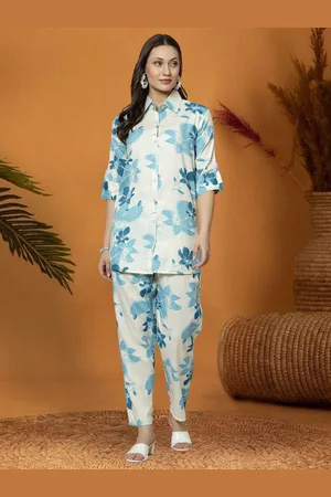 Moda Rapido Floral Printed Shirt with Trousers Co-Ords