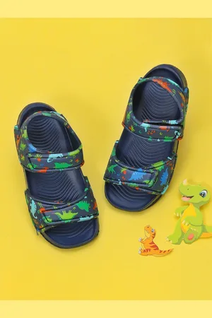 Yellow bee Boys Dino Printed Sports Sandals