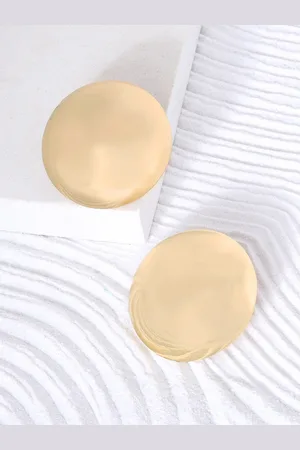 Joker & Witch Gold-Plated Circular Drop Earrings
