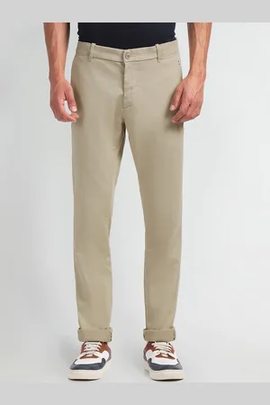 Arrow Men Slim Fit Mid Rise Trousers