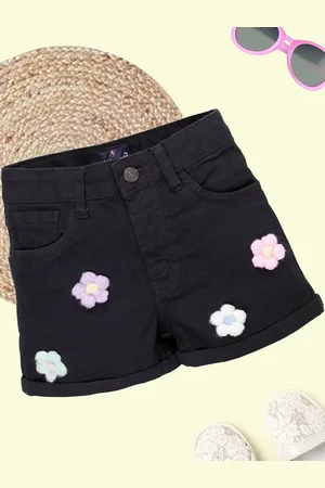 KiddoPanti Girls Denim Denim Shorts