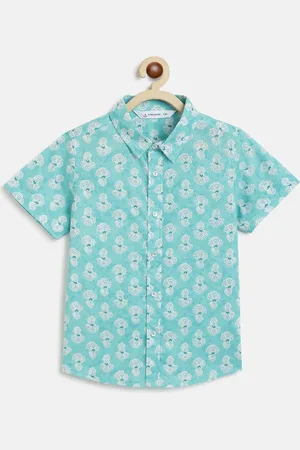Campana Boys Floral Opaque Printed Casual Shirt