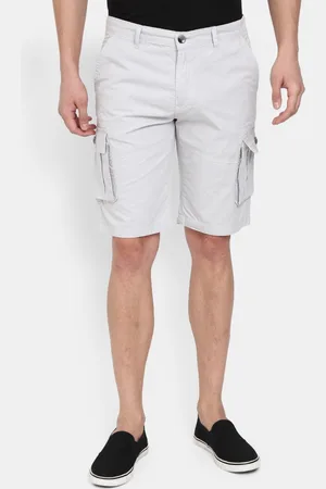 V-Mart Men Grey Cargo Shorts