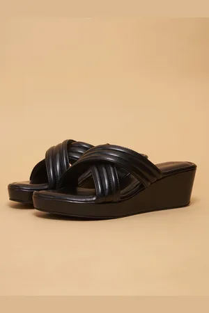 ERIDANI Textured Wedge Sandals