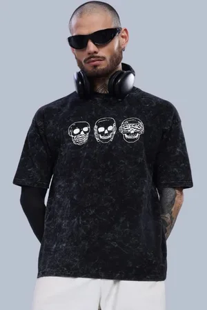 PAUL STREET Men Dyed Bio Finish Boxy T-shirt