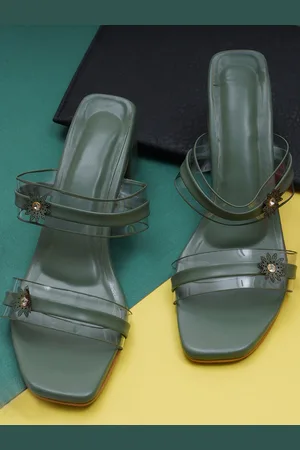 Misto Embellished Open-Toe Block Heels