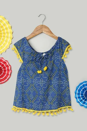 BownBee Print A-Line Midi Dress