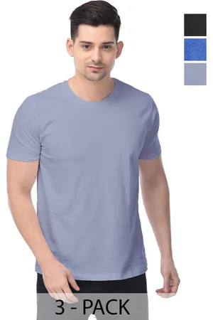 Color Capital Unisex Pack Of 3 Solid Round Neck Cotton T-shirts
