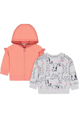 Mothercare Girls Pack of 2 Cotton Sweatshirt