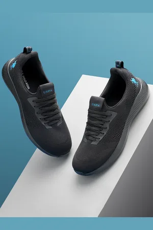 U.S. Polo Assn. Men Black Walking Shoes
