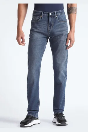 Flying Machine Men F-Jango Straight Fit Clean Look Light Fade Stretchable Jeans