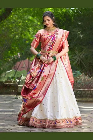 LOOKNBOOK ART Semi-Stitched Lehenga & Unstitched Blouse With Dupatta
