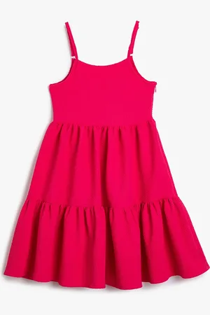 Koton Girls Tiered Fit and Flare Dress