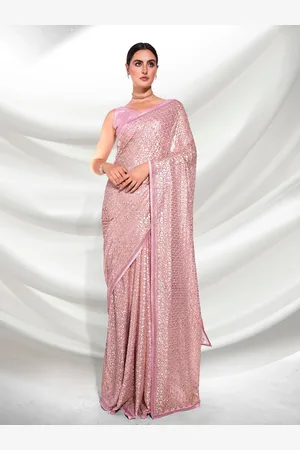 Kalista Embellished Sequinned Pure Georgette Saree