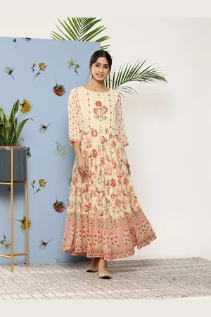 Juniper Women Ethnic Motifs Printed Tiered Fit & Flare Maxi Dress