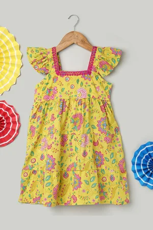 BownBee Floral Print A-Line Midi Dress