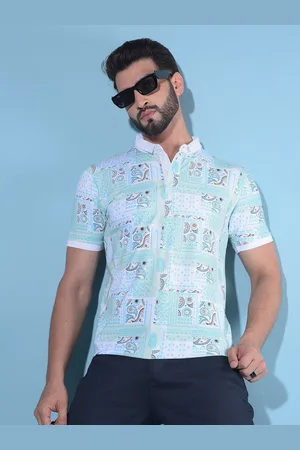 Crimsoune Club Ethnic Motifs Printed Polo Collar Slim Fit T-shirt