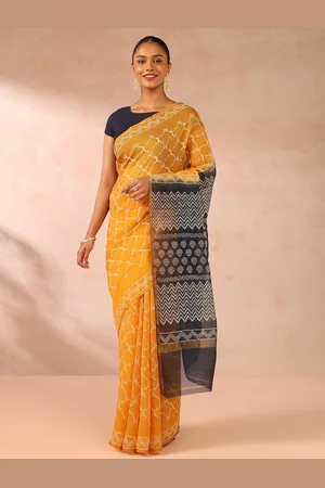 Taneira Geometric Printed Pure Silk Saree